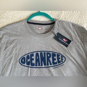 NWT Vineyard Vines Gray Ocean Reef Men's Shirt - XL